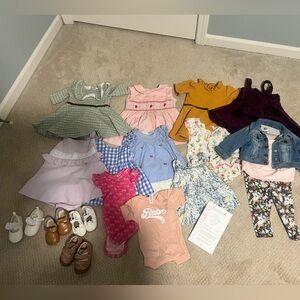 Assorted Baby Girl 6-12mo Clothing Bundle